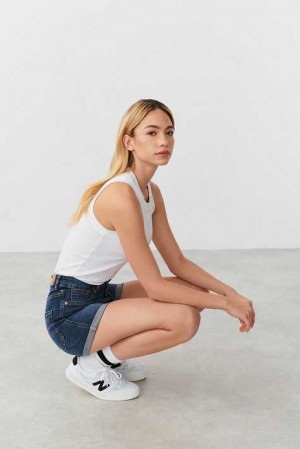 Blue Women Gina Tricot Molly Denim Shorts | 91RYISXCG