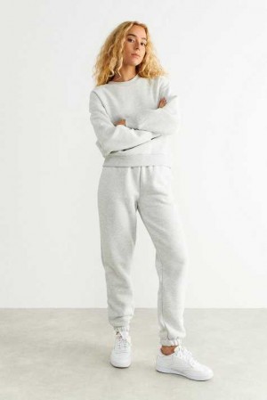 Grey Women Gina Tricot Basic Sweatpants | 72LTHSDEM