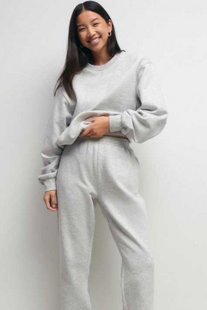 Grey Women Gina Tricot Basic Sweatpants | 63YHGLFUQ