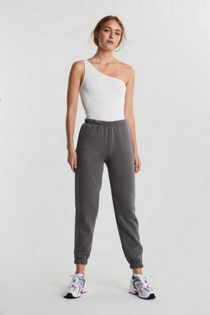 Grey Women Gina Tricot Basic Sweatpants | 81HEBZGVQ