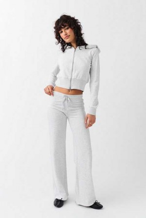 Grey Women Gina Tricot Slim Low Waist Sweatpants | 60WYRSGIV