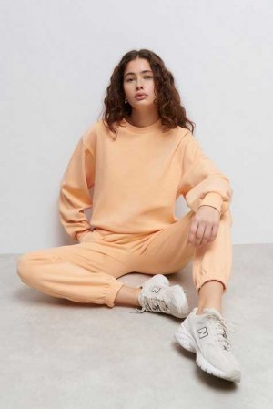 Orange Women Gina Tricot Basic Sweatpants | 76VIRSQYG